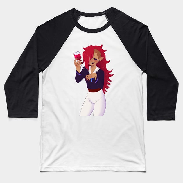 Vampire Cookie Baseball T-Shirt by Rainb0w-S0da